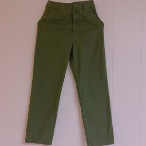 Brandy Kim green cargo pants